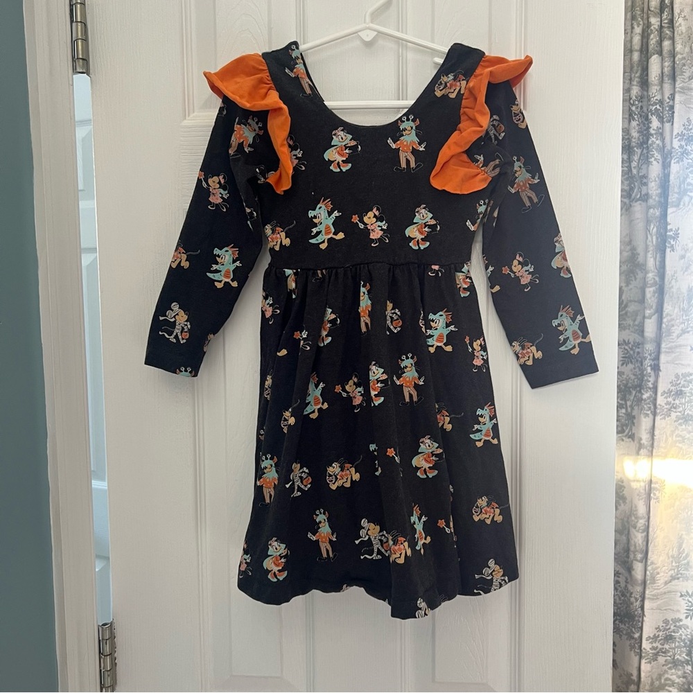 Monica & Andy Disney Mickey & Friends Halloween Dress with Ruffles